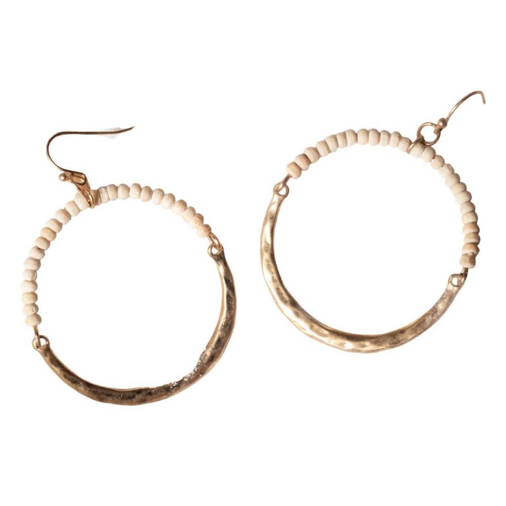 NEW YACHT CLUB ACCESS women's shellie rings earrings in gold